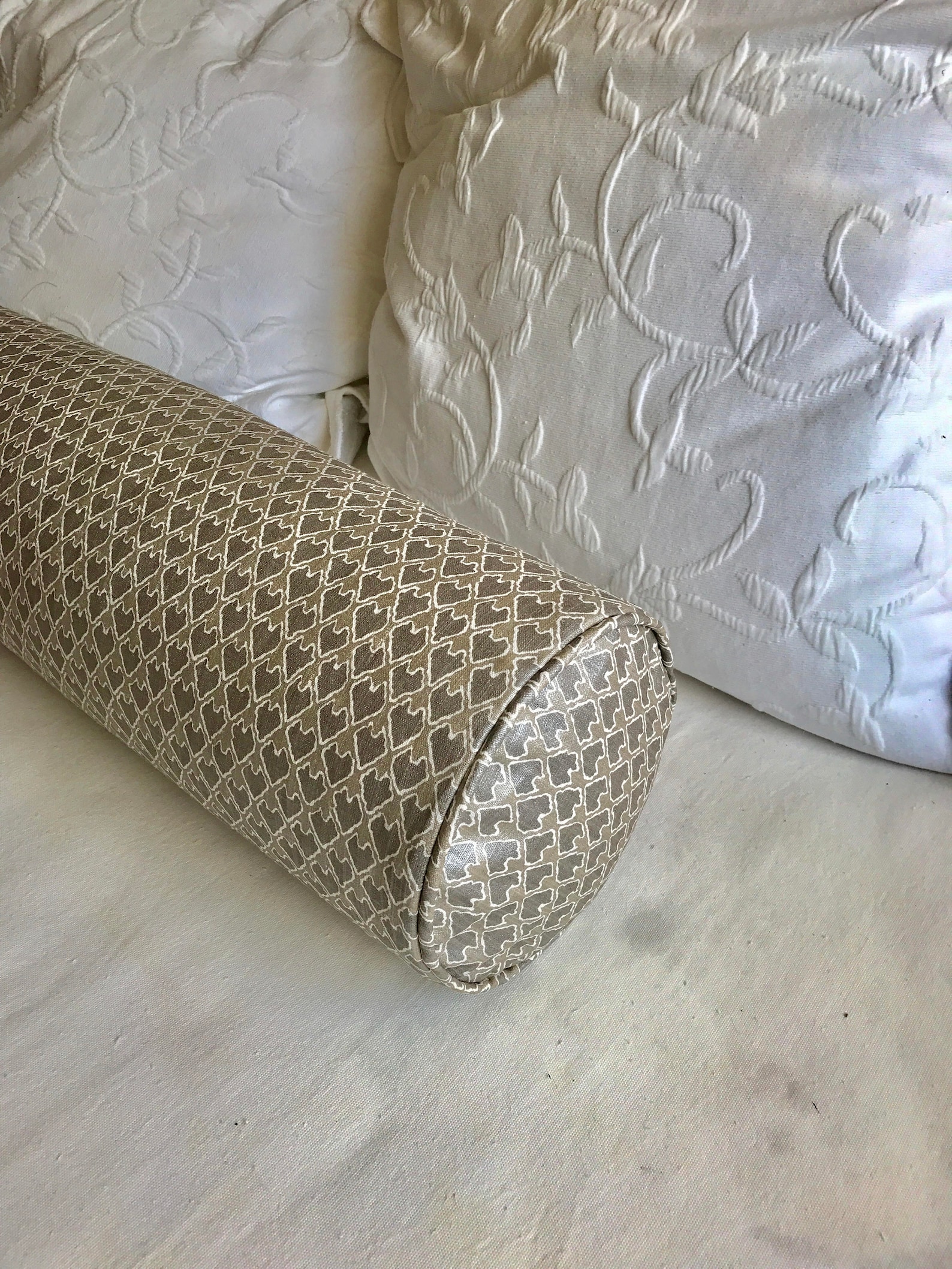 DIEGO Bolster Pillow 8x36 Includes Insert in Champagne Etsy