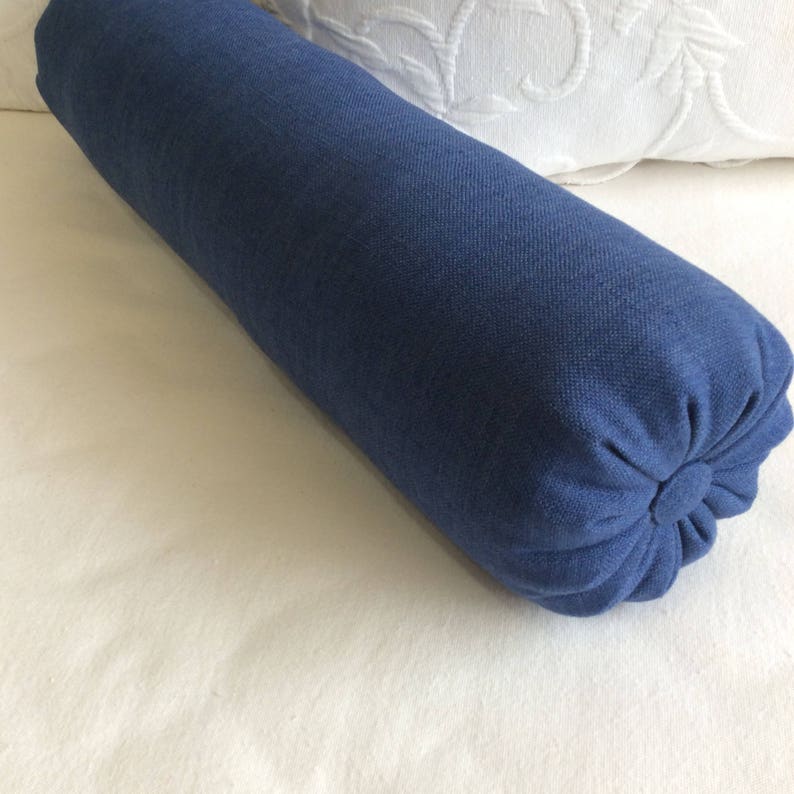 Indigo Blue Accent Lumbar Throw Bolster Pillow 6x14 6x18 6x20 Etsy