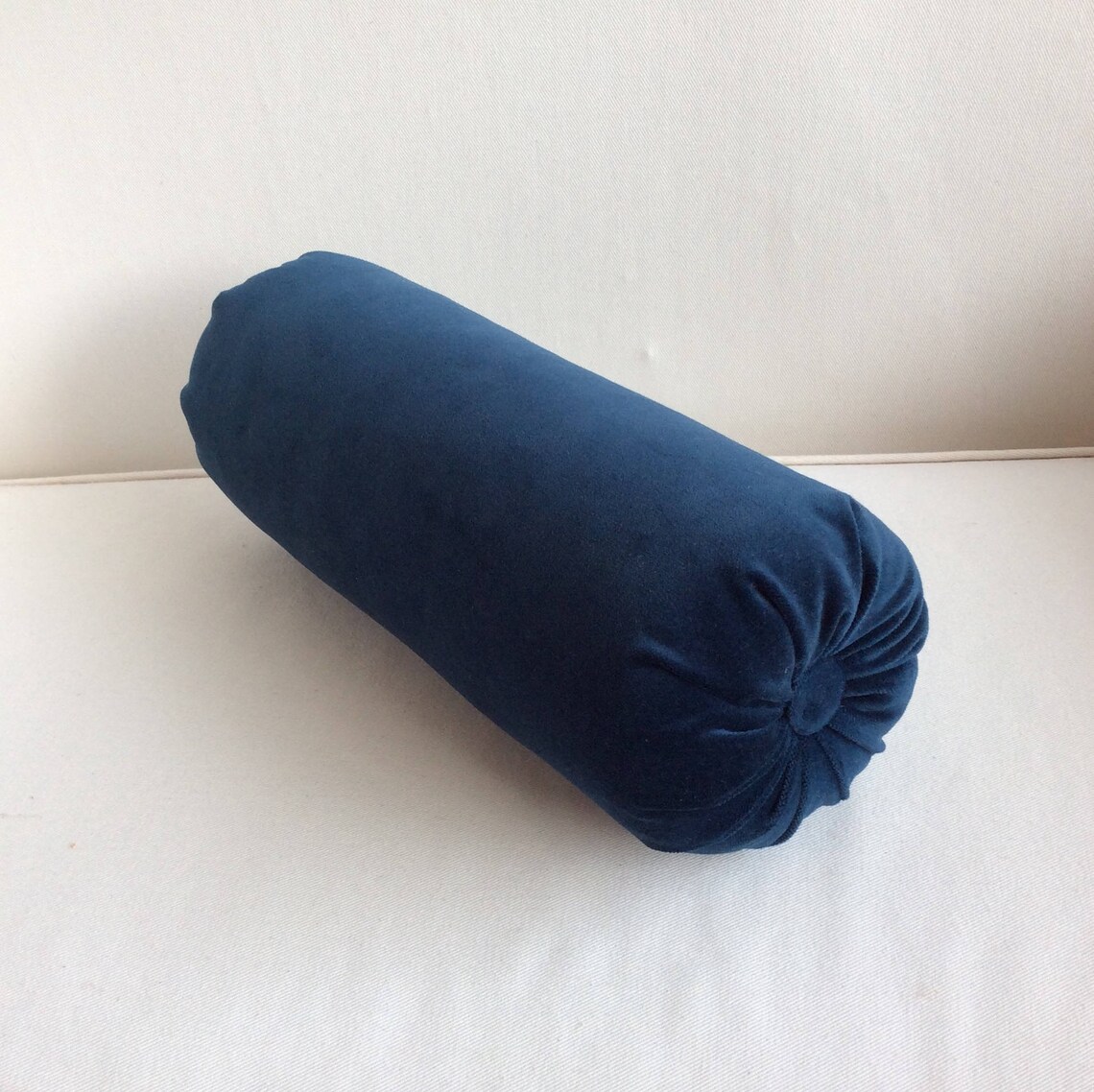VELVET in Navy Blue Bolster Pillow 6x14 6x16 6x18 6x20 6x22 Etsy