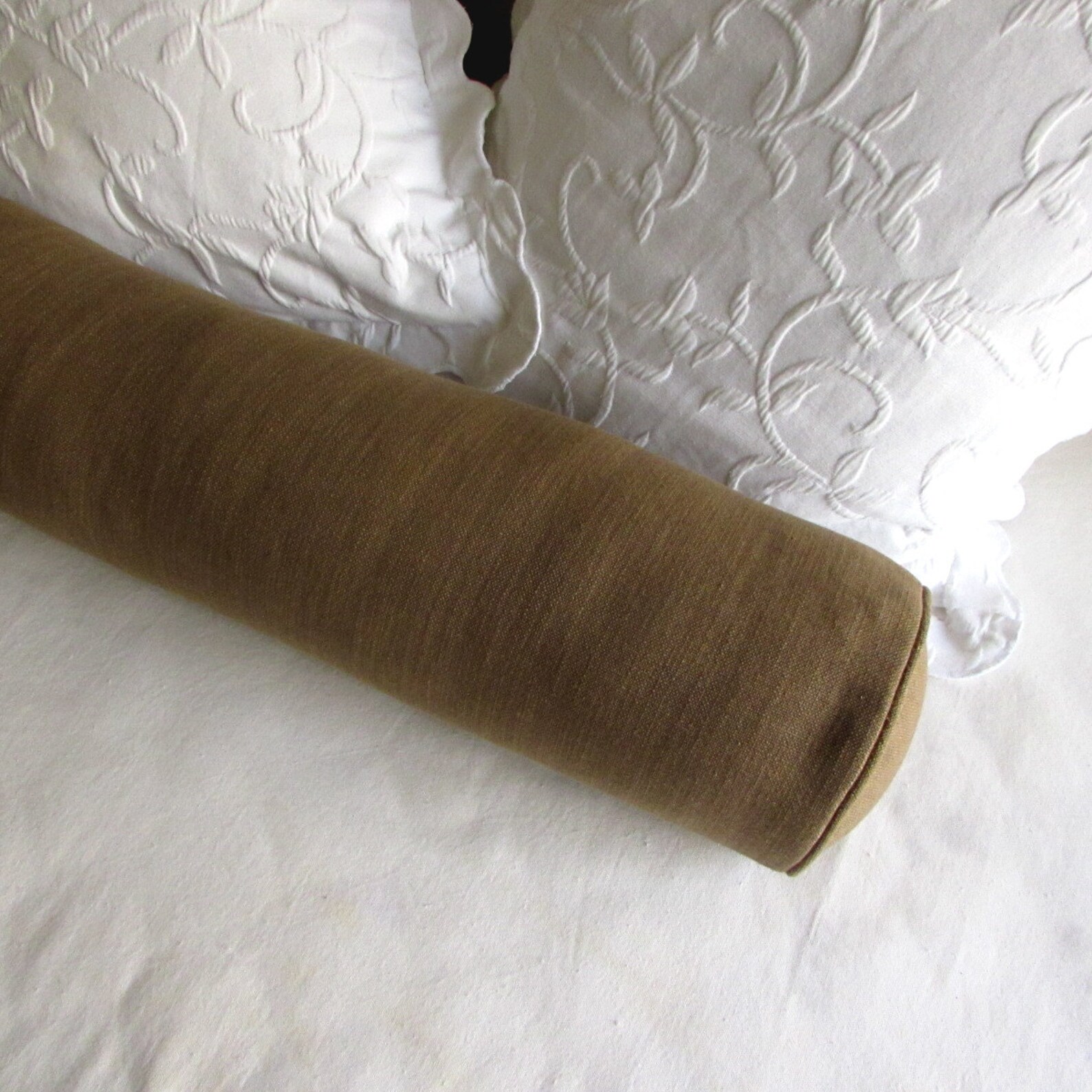 8x36 Bolster Pillow Includes Insert Dark Toast/tan Etsy