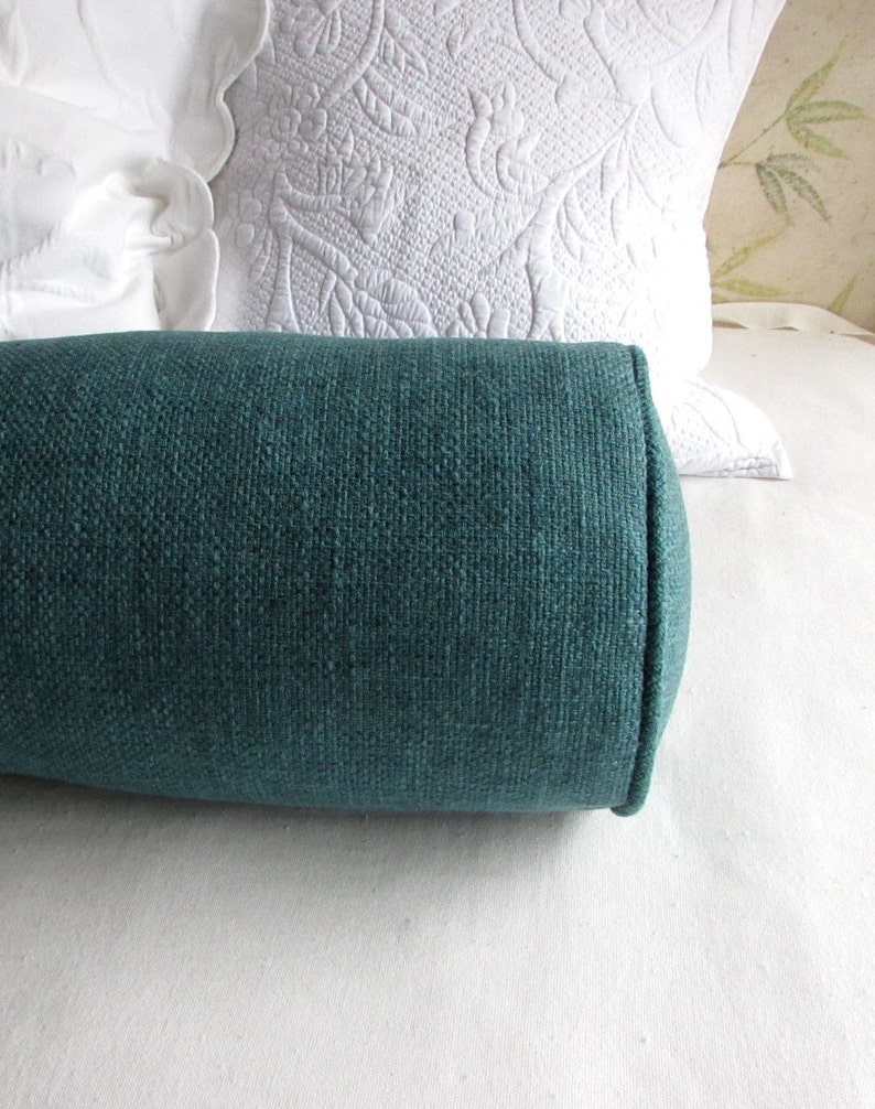 GRAND BOLSTER 8x36 Pillow in TEAL Fabric Includes Insert / Etsy