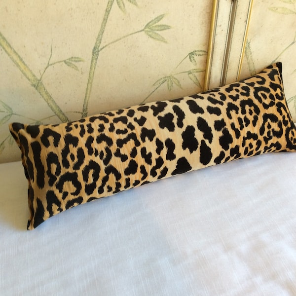 Leopard Bolster Pillow Etsy