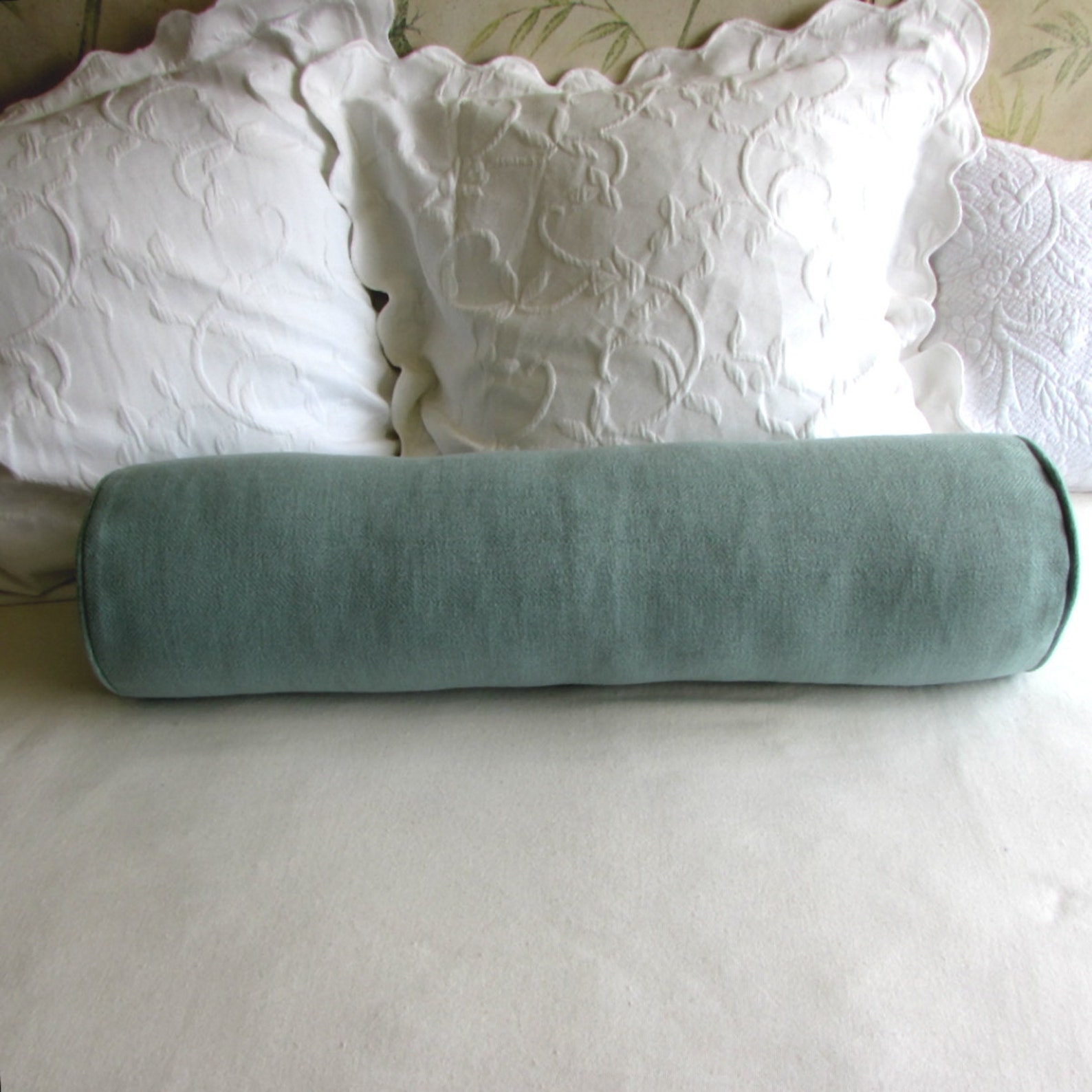 8x36 AQUA Bolster Pillow Includes Insert Great for Daybed Etsy