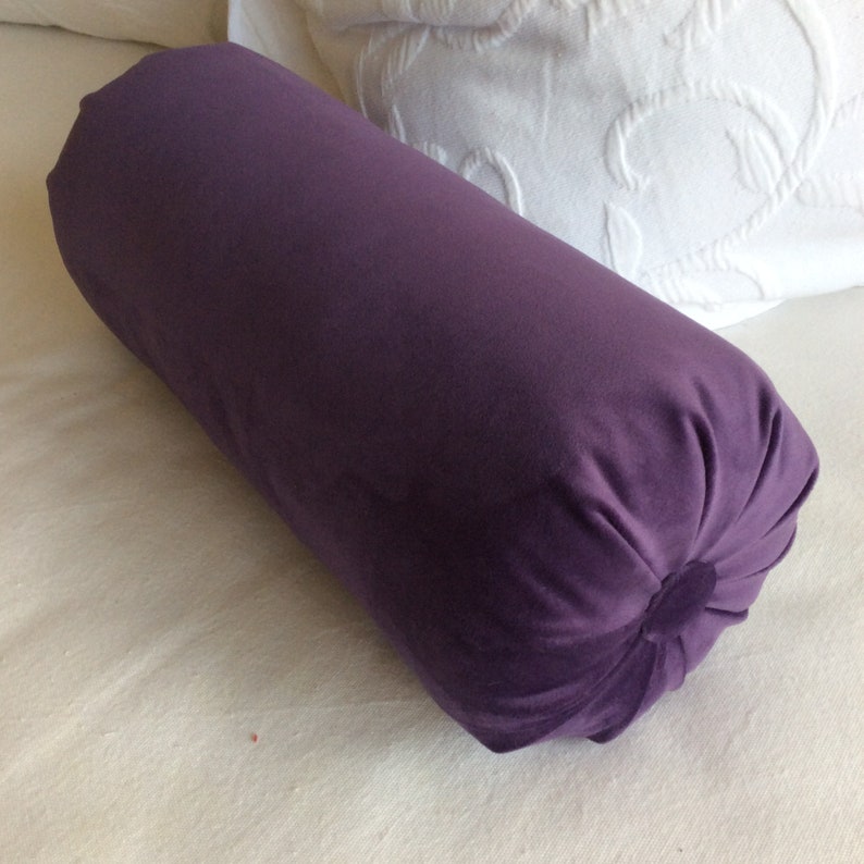 Grape Purple Faux Velvet Bolster Pillow 6x14 6x16 6x18 6x18 Etsy