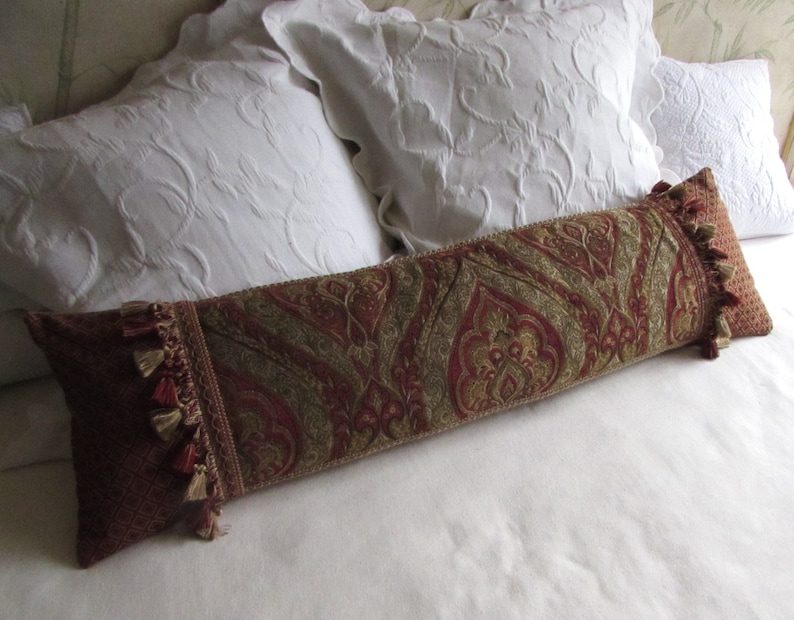 Extra long decorative bolster pillow 11x38 includes insert Etsy