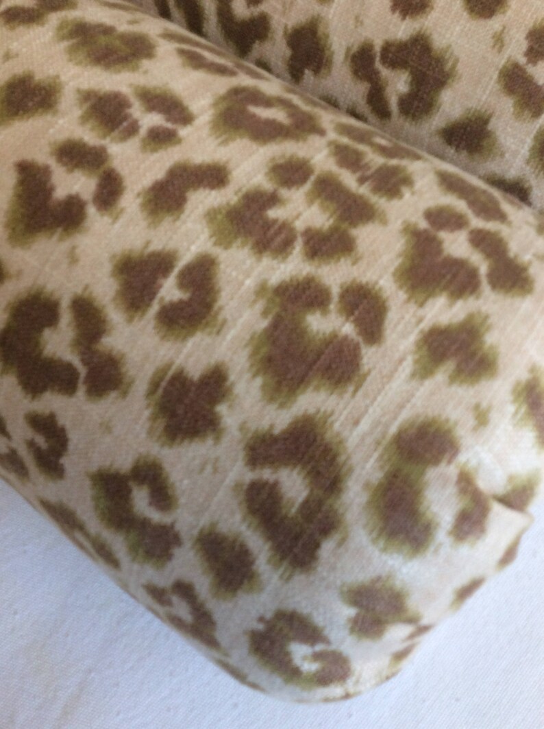 PAIR Cheetah Print Linen Bolster Pillows 6x14 6x16 6x18 6x20 Etsy