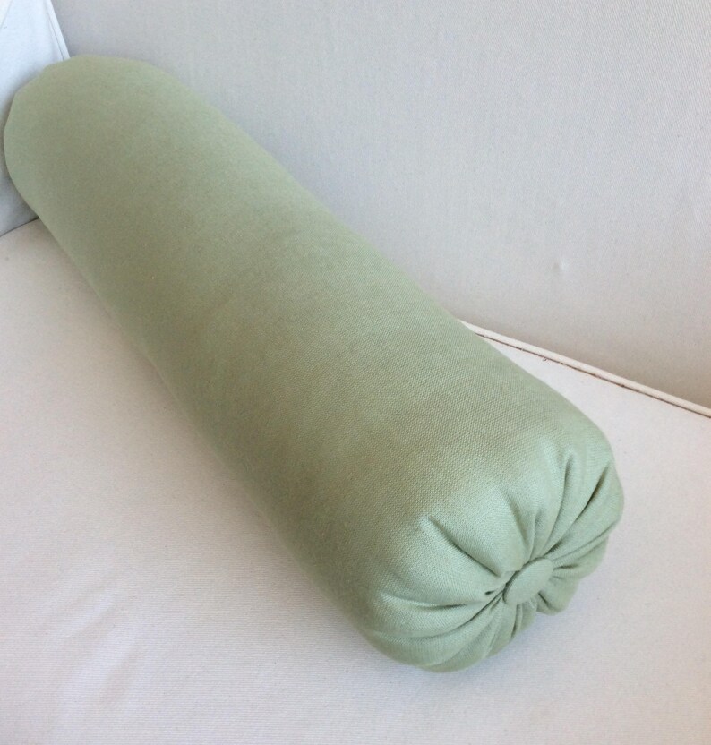 Sage Green Linen Accent Lumbar Bolster Pillow 6x14 6x16 6x18 Etsy