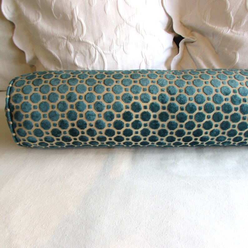 VELVET TURQUOISE Daybed size 8x30 bolster pillow includes Etsy