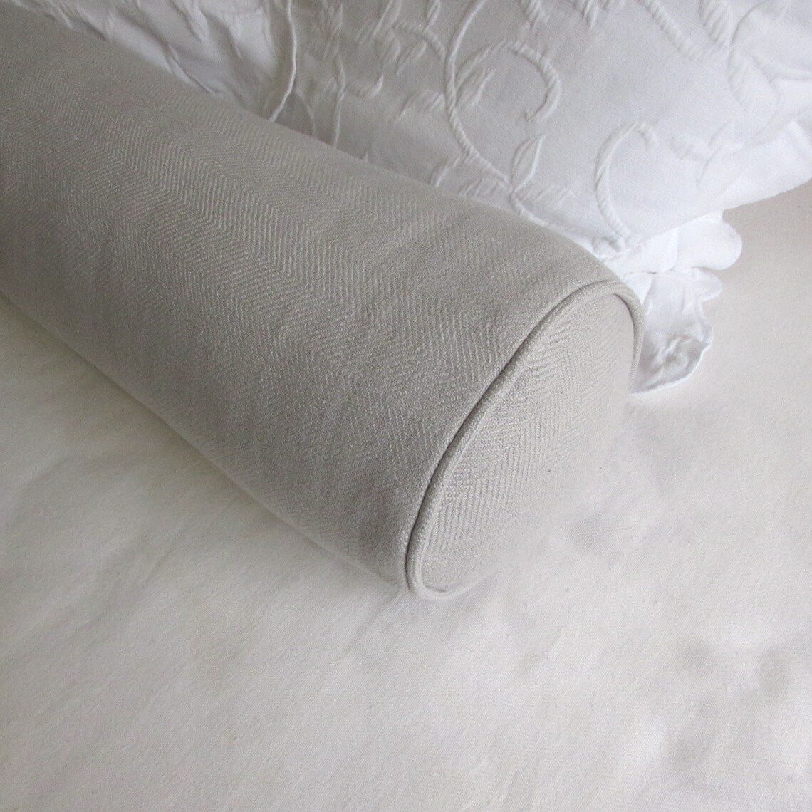 8x36 daybed size BOLSTER pillow includes insert Platinum Gray Etsy