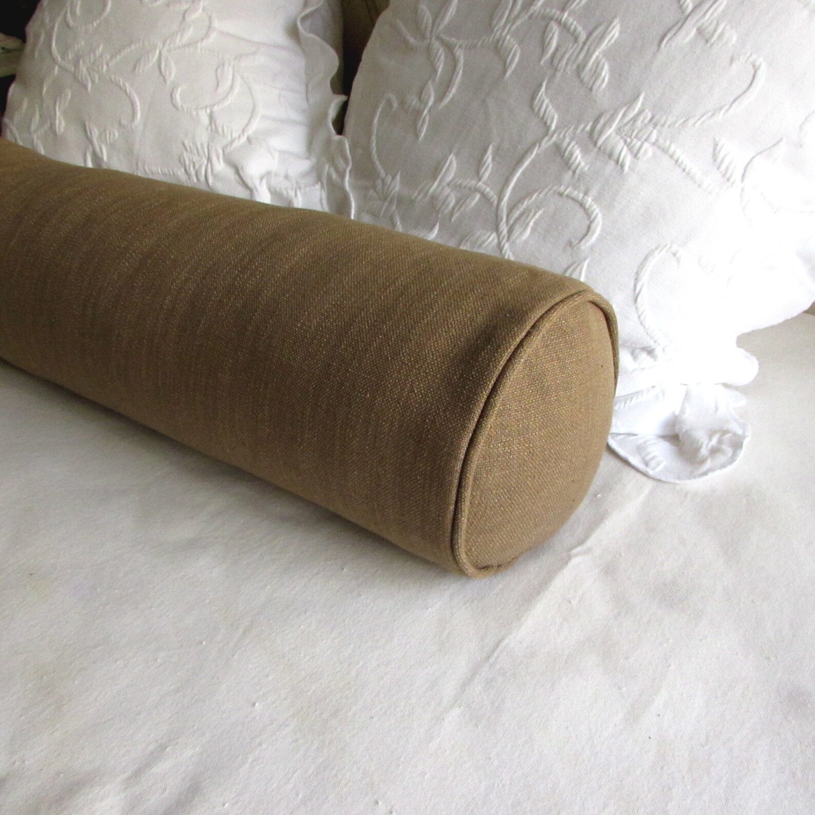 8x36 Bolster Pillow Includes Insert Dark Toast/tan Etsy