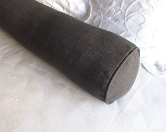 8x30 Bolster pillow charcoal gray includes insert