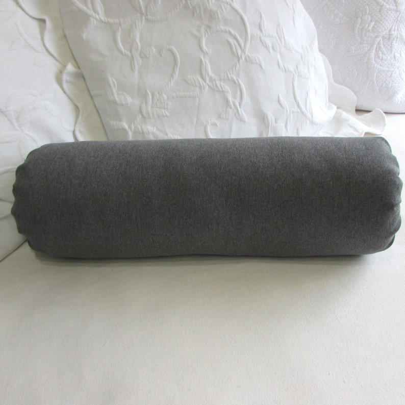 GRAY DENIM Large Size Bolster Pillow 7x22 Etsy
