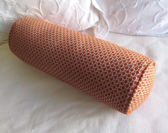 7x20  pumpkin chenille decorative Bolster Pillow