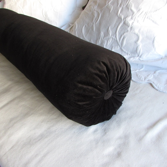 BLACK VELVET daybed size bolster pillow 