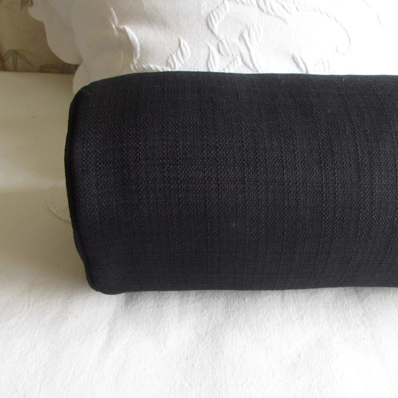 8X36 Daybed Size BLACK bolster pillow includes insert Etsy