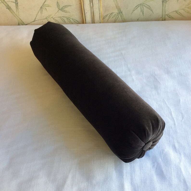 Almost Black Velvet Bolster Pillow 6x14 6x16 6x18 6x20 6x22 Etsy