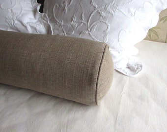 8x30 BOLSTER pillow sand beige includes insert