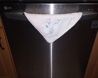 Clean or Dirty Embroidered Dishwasher Towel