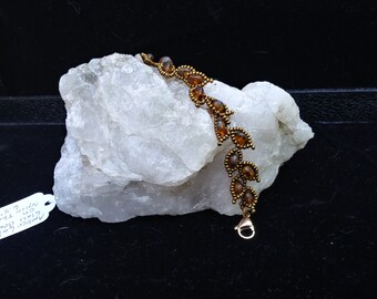 Leafy Vine Beaded Bracelet