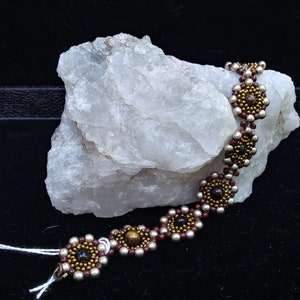 Beaded Medallion Sheryl Bracelet with Tiger&#39;s Eye