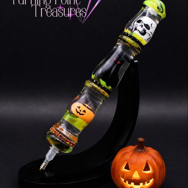 Hand Turned Diamond Painting Pen ~ Scardey Cat