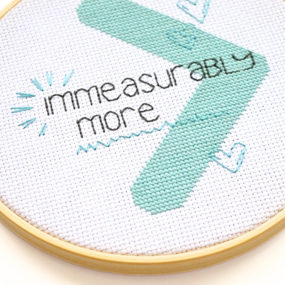Bible Verse Cross Stitch Pattern: Immeasurably More, Beginner Friendly ...