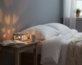 Pliki wycinane laserowo do pudełka prezentowego w formacie SVG, wzór serca, dekoracje ślubne (pobranie cyfrowe)