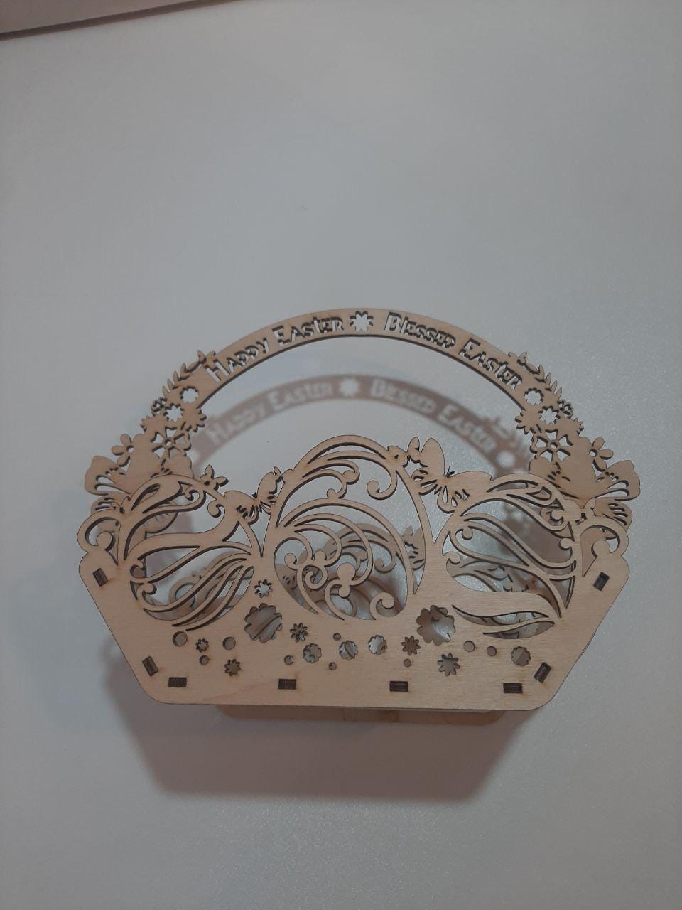 Easter Basket Laser Cut Files SVG DXF | Happy Blessed Easter| Glowforge ...