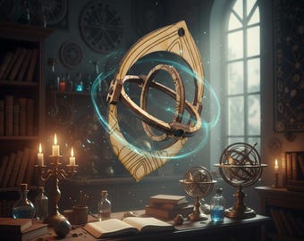 Magic Time Turner Laser Cut Files | Wizard Clock Pendant, Wall Decor (Digital Download)