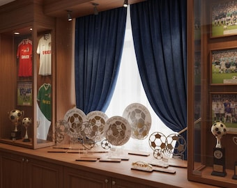 Paquete de archivos de corte láser para trofeos de fútbol SVG DXF / Conjunto de premios / Trofeo de campeonato deportivo / CNC