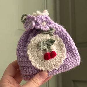 Crochet Cherry Pouch