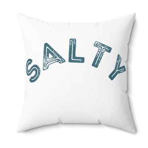 Salty Inspired Square Pillow Fun Home Decor for Nautical Lovers