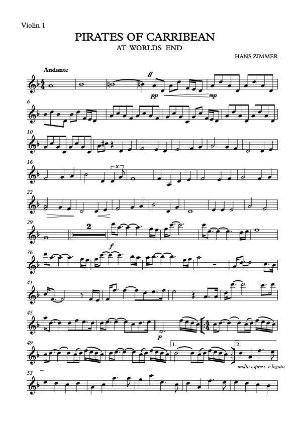 Pirates of the Caribbean Medley - Etsy