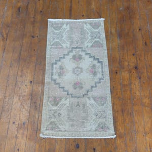 2x3 Turkish Vintage Doormat Rug, 2x3 Doormat Rug, 2x3 Rug, Handmade Wool Rug, Modern Mid Century, 2x3 Vintage Rug,1.6x2.11ft,size:45x87cm