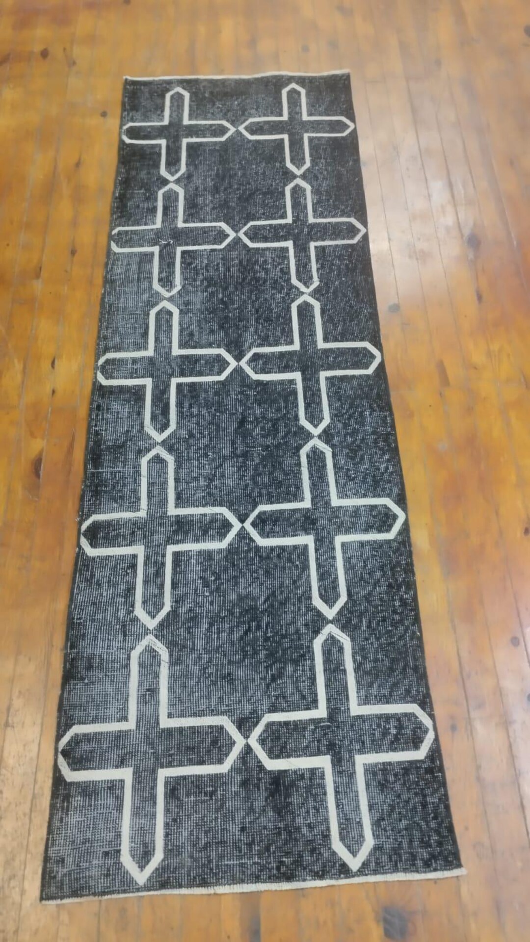 2x7 Runner Rug, Handmade Vintage Black Runners Rugs, 2.2x6.10 Ft, - Etsy
