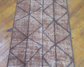 Alfombra de pasillo de 2x9, alfombras de pasillo vintage turcas para entrada de baño, 2.1 x 9 pies,