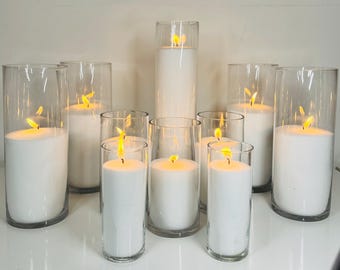 Kit de arena para velas (1 kg) con 20 mechas: Fabricación de velas DIY multicolor