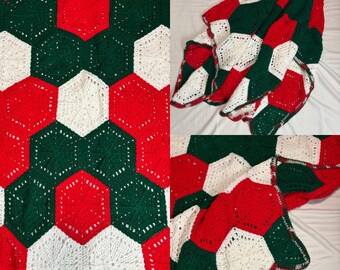 Handmade Crocheted Throw Blanket, Cozy Crocheted Throw Blanket, Soft Throw Blanket, Unique Blankets & Throws, One-Of-A-Kind Crocheted Throw