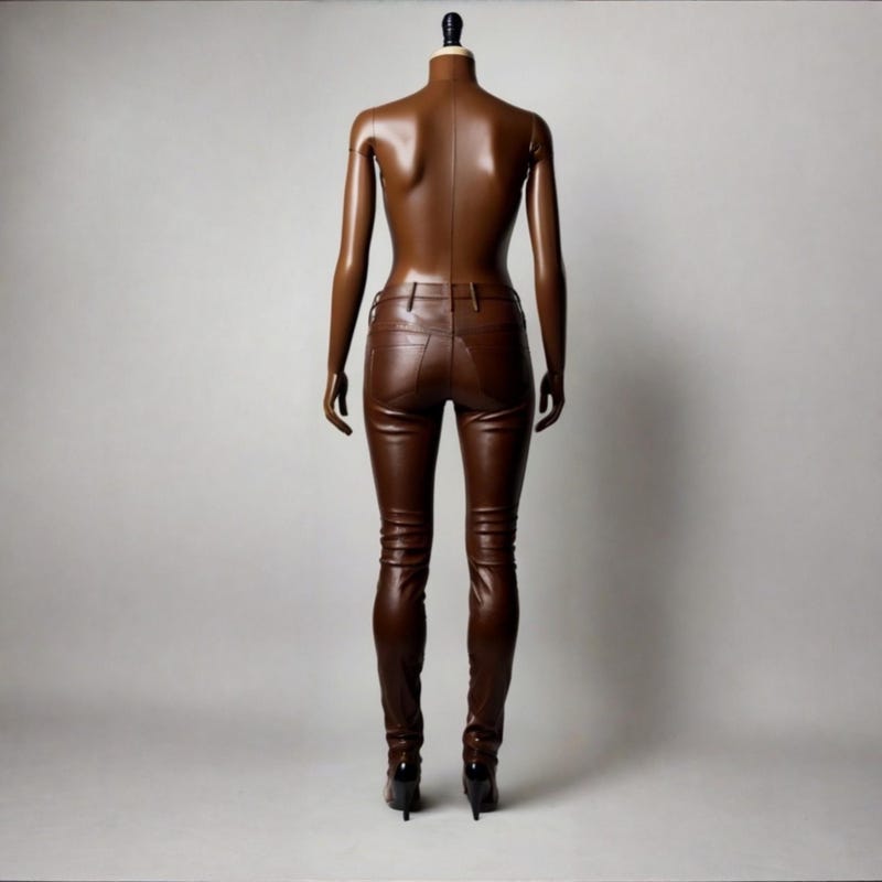Skinny leather pants