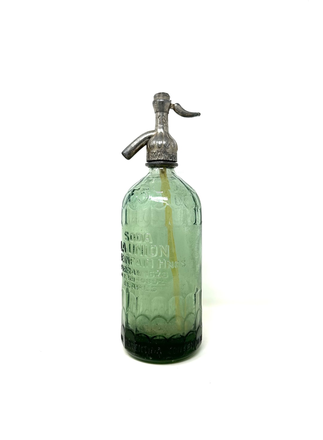 Antique Seltzer Bottle From Argentina Etsy
