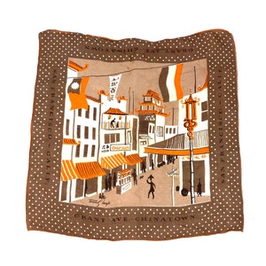 Tammis Keefe Scarf - San Francisco - Chinatown - Circa 1950