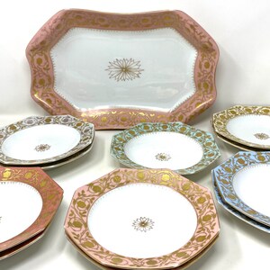 Antique Royal Vienna Porcelain Serving Dish and Bowls