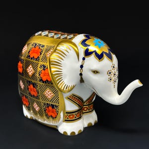 Royal Crown Derby Elephant Paperweight - Limited Edition