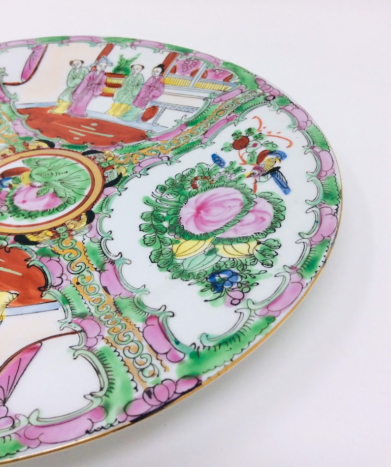 Oriental Objects D'art Decorative Plate Made in Macau Etsy