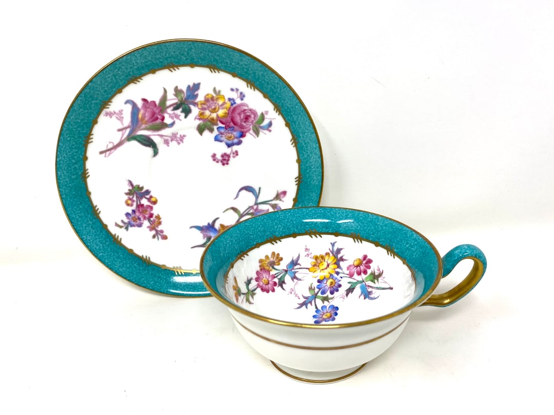 Wedgwood Bone China Teacup and Saucer Circa 1935 Etsy