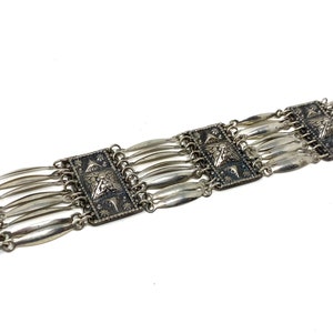 Vintage Sterling Silver Bracelet - Made in Mexico