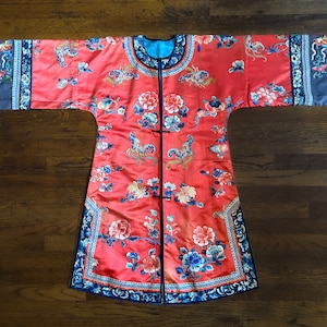 Antique Chinese Silk Wedding Dress - Late Qing Dynasty - Guangxu Period