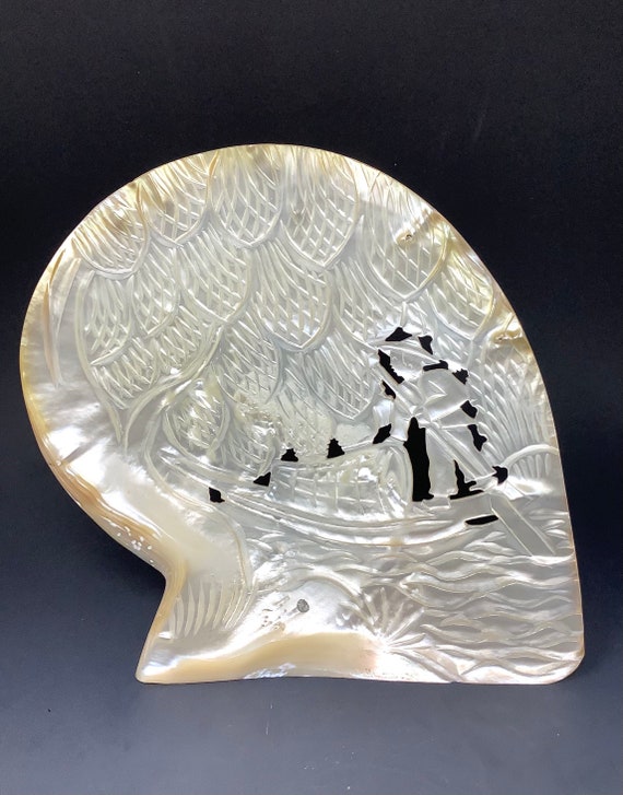 Hand Carved Mother of Pearl Shell - Etsy