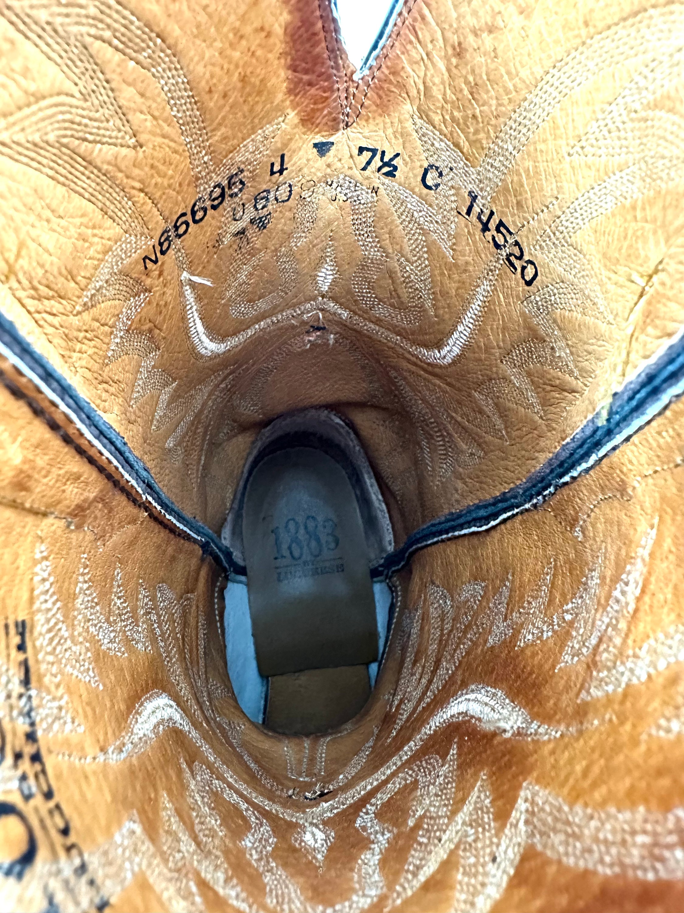 Lucchese Embroidered Leather Western Boots - Etsy