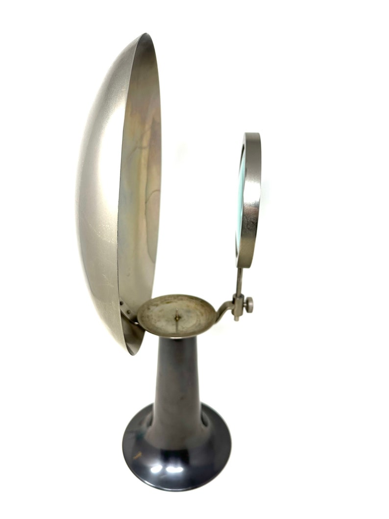 Antique Parabolic Magnifying Candle Holder Etsy